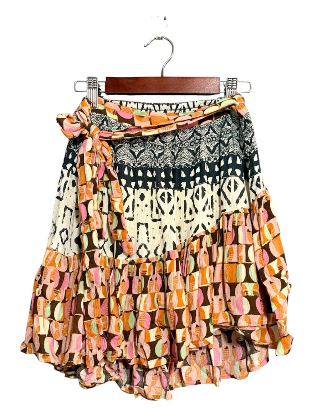 FREE PEOPLE Naomi Boho Printed Skirt